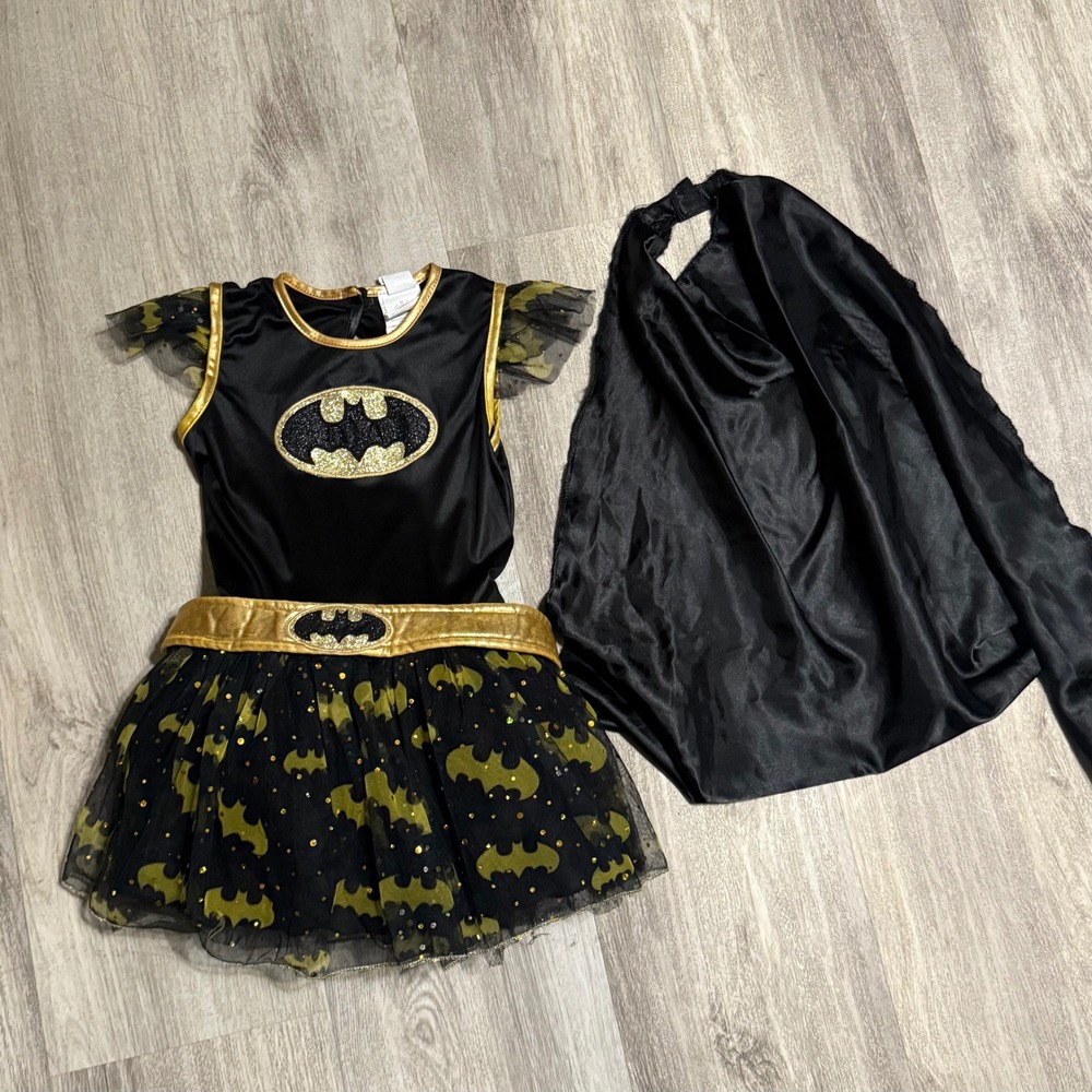 DC Comics Batgirl Costume Dress Up Tutu‎ Dress Cape Medium Halloween